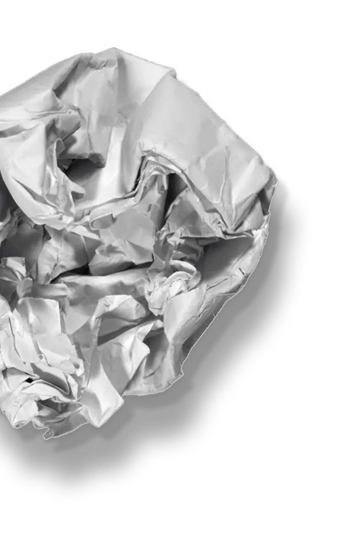 Crumpled Receipt